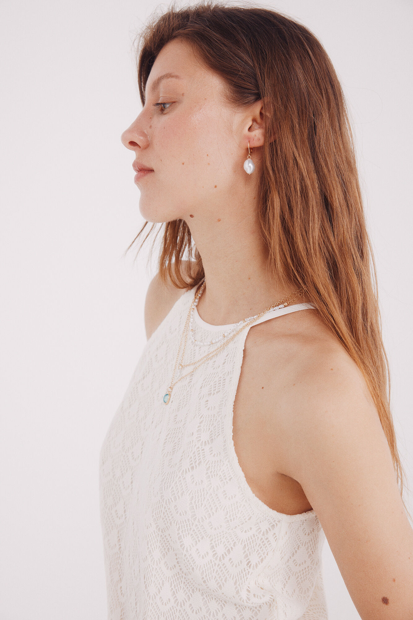 Springfield Top escote halter crochet