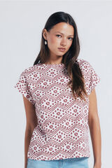 Springfield Playera botones hombro estampada estampado