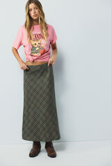 High Spirits Falda Midi Highlands kaki