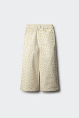 Springfield Pantalón culotte estampado niña blanco