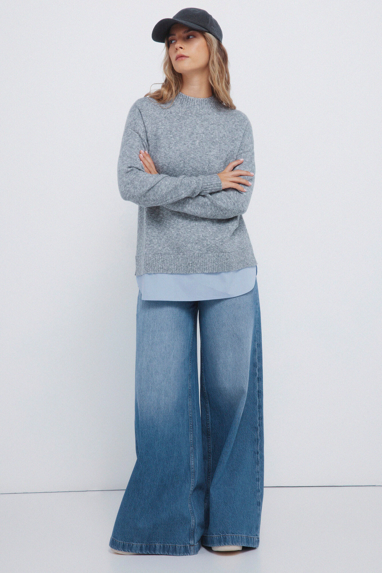 Springfield Jersey combinado de cuello Perkins