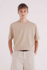 Springfield Camiseta texturada beige