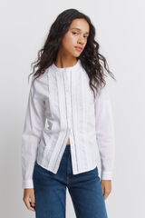 Springfield Camisa rom&aacute;ntica encaje natural