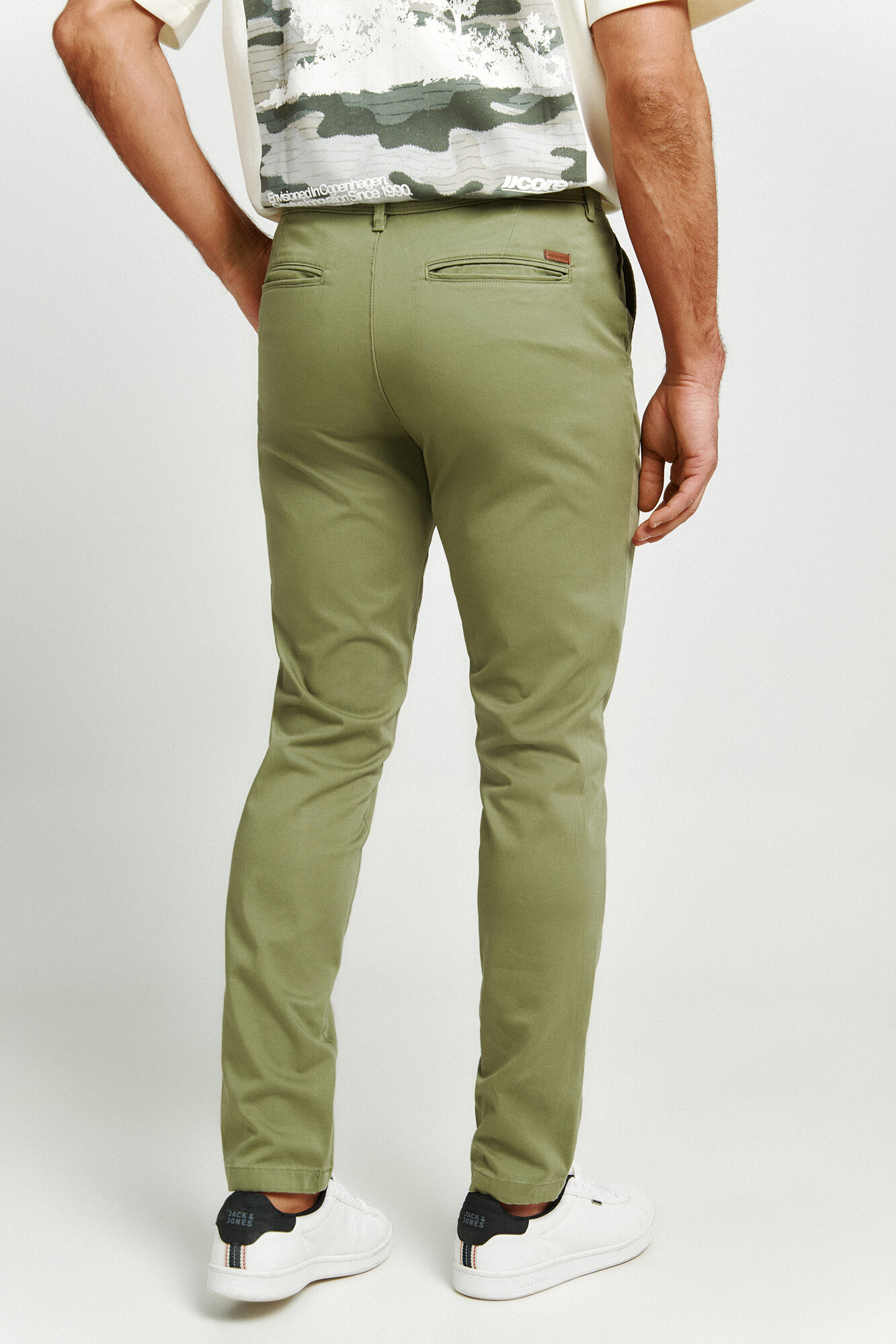 Jack & Jones Pantal&oacute;n chino slim verde