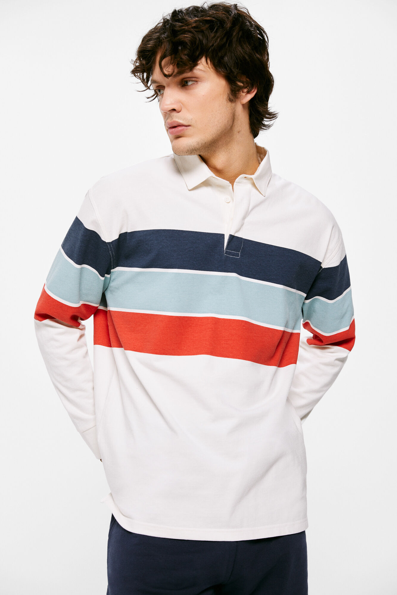 Polo manga larga rugby raya | Polos de hombre | Springfield-MX
