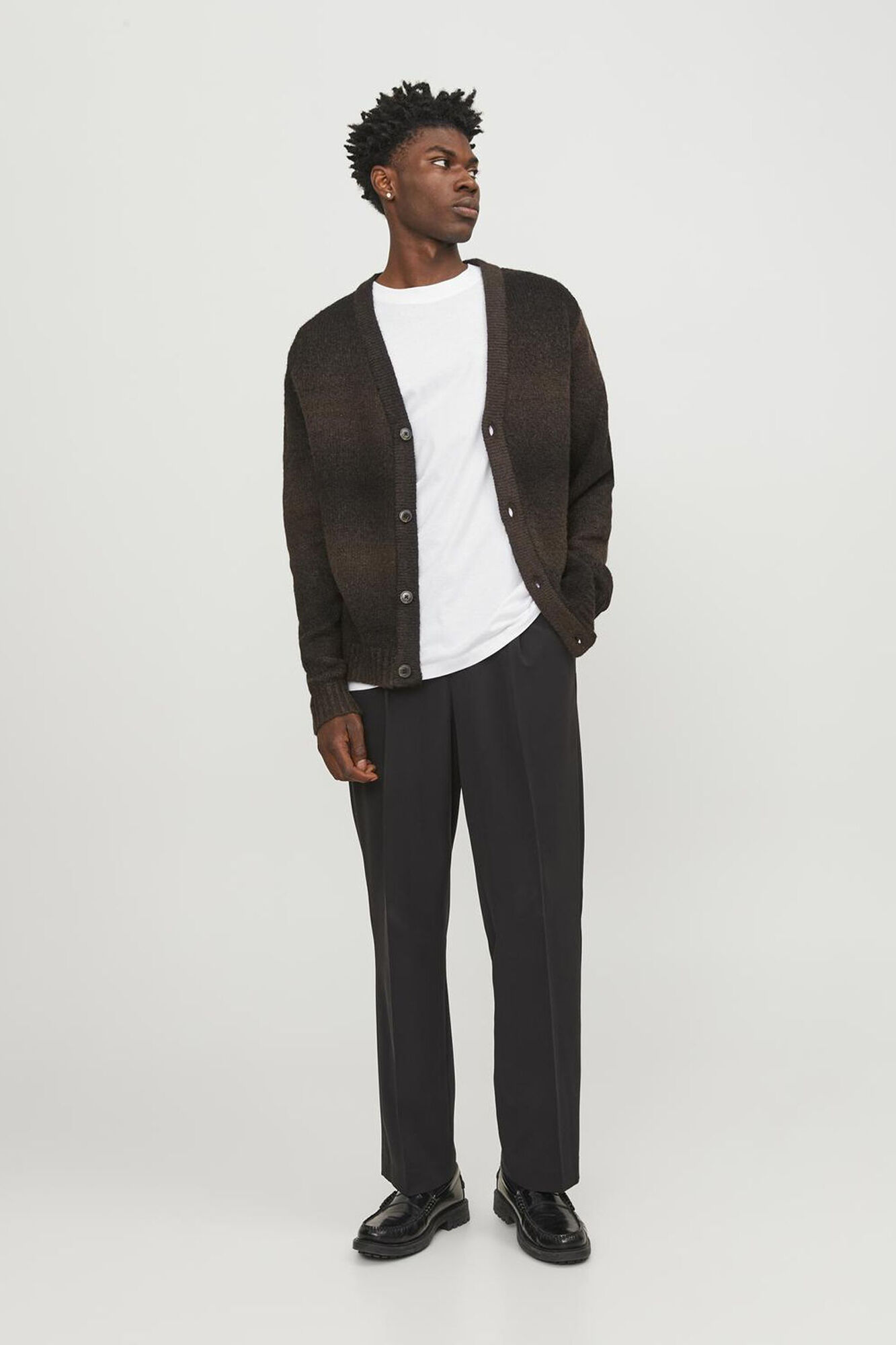 Jack & Jones Playera oversize algod&oacute;n natural