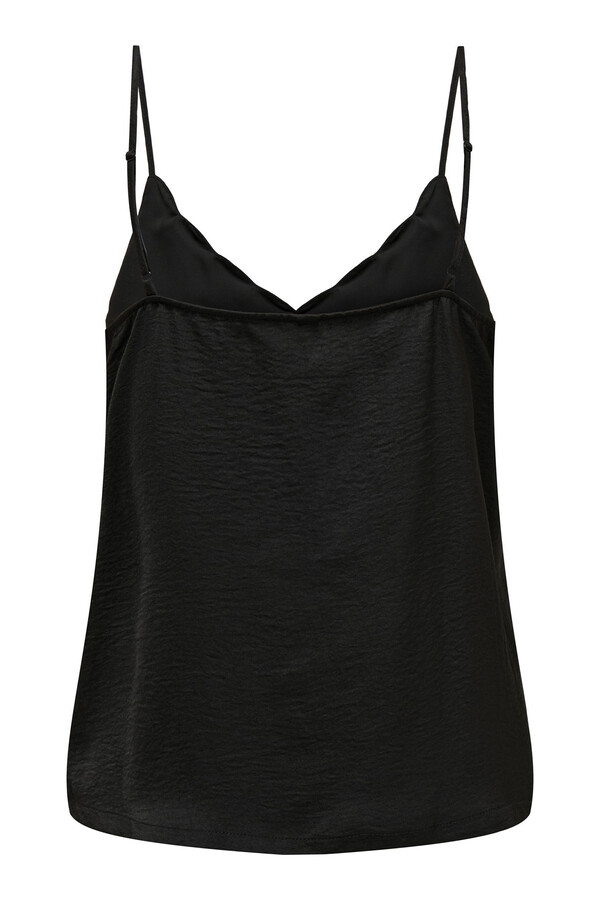 Only Top lencero ribeteado. negro