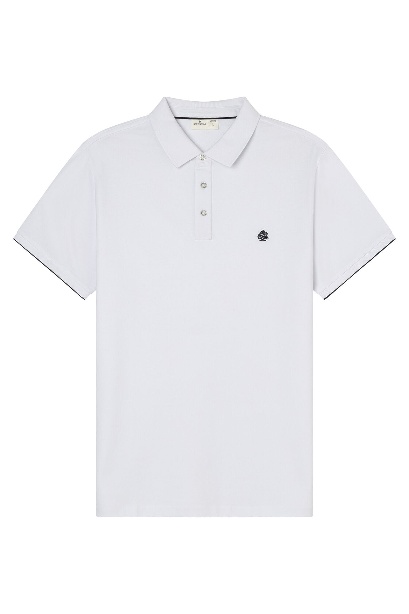 Springfield Polo piqu&eacute; de pu&ntilde;o de contraste slim fit natural