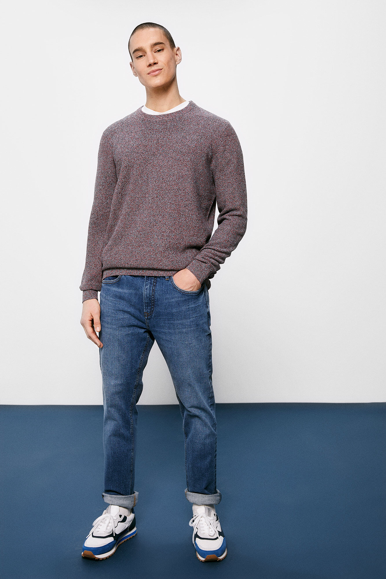 Springfield Su&eacute;ter torzal estructura naranja