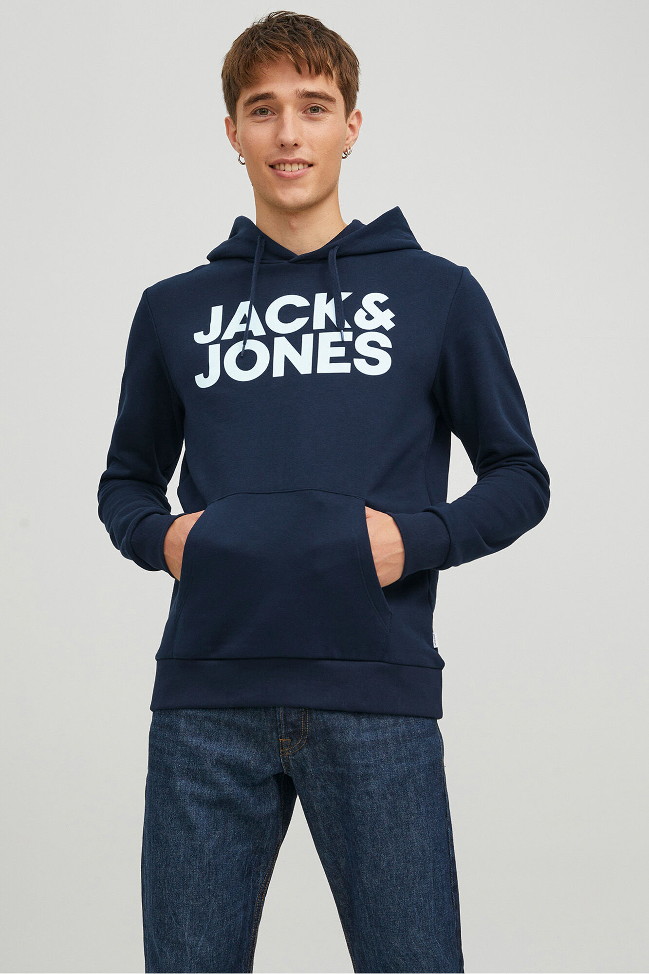 Jack & Jones Sudadera con logo y capucha
