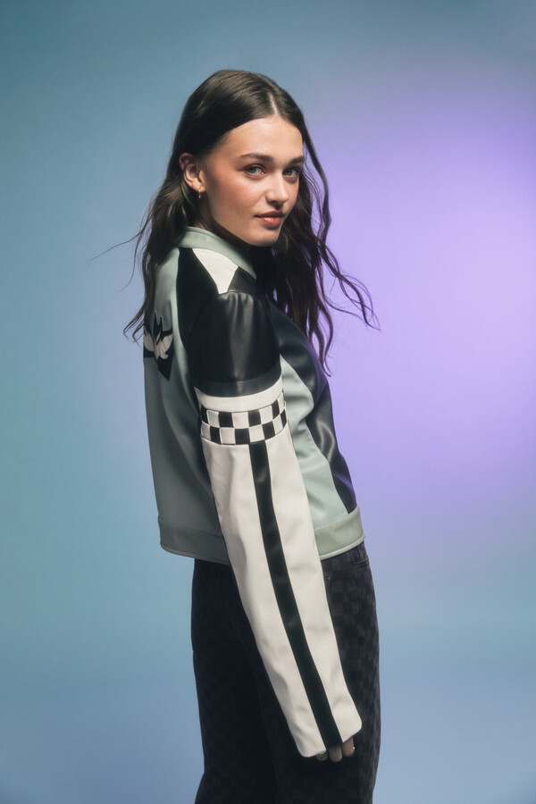 Springfield Chamarra motera negro