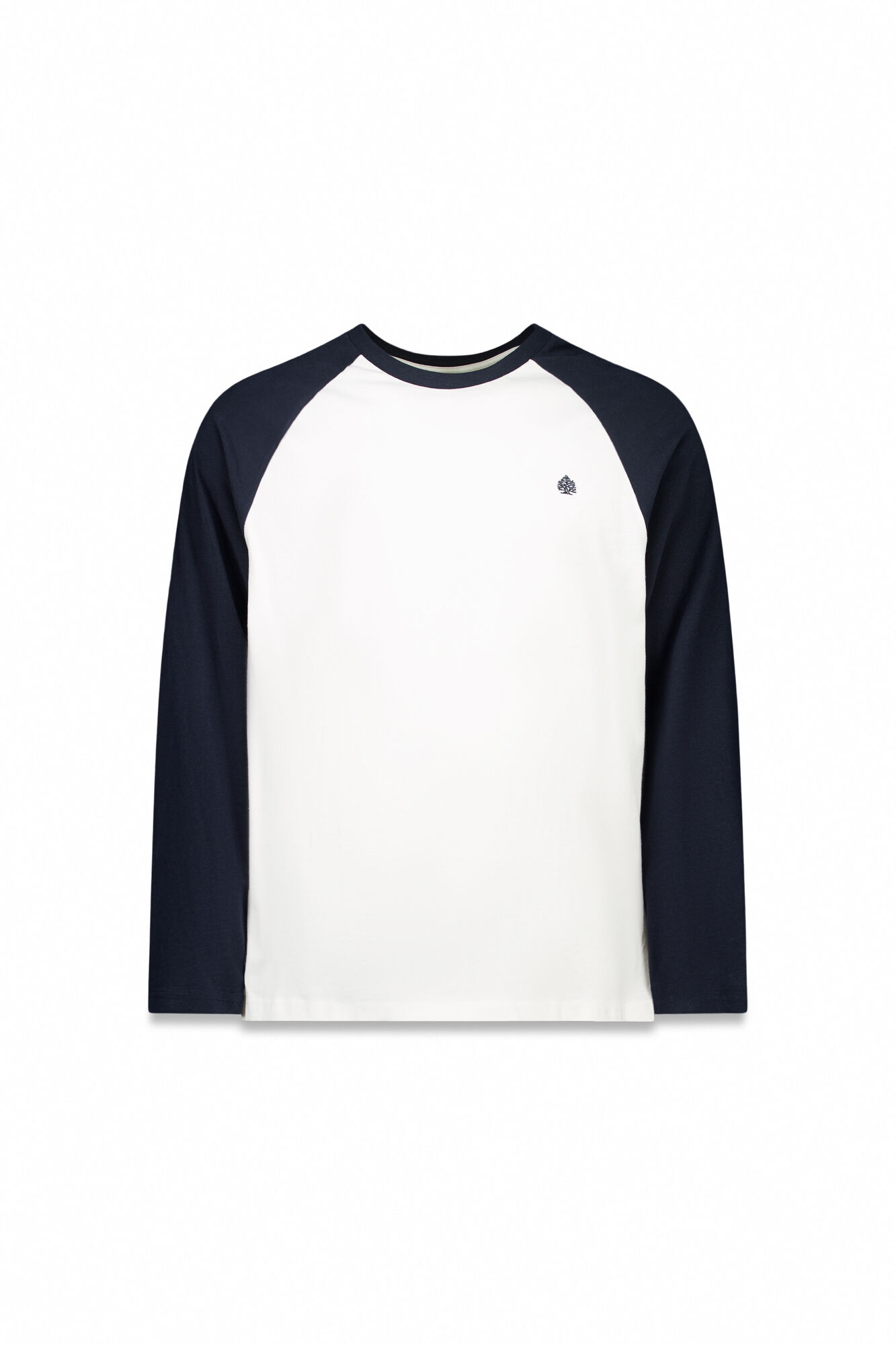 Springfield Playera de manga larga en contraste azul