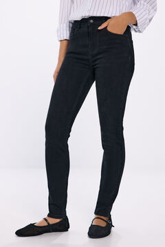 Springfield Jeans slim cropped negro