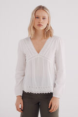 Springfield Blusa laces bordados estampado