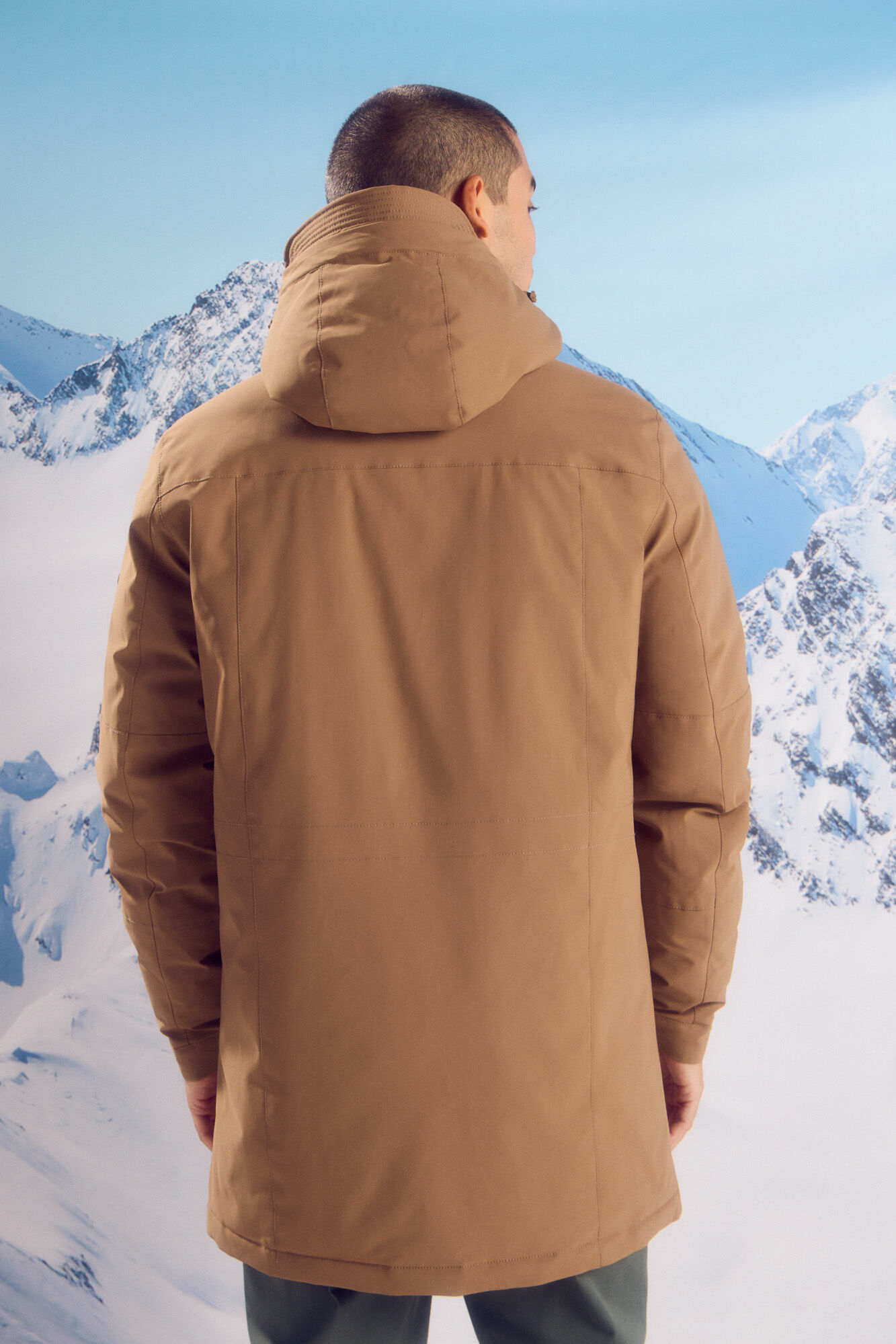 Springfield Parka acolchada t&eacute;rmica beige