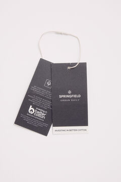 Springfield Camisa popelín rayas vestir azul indigo