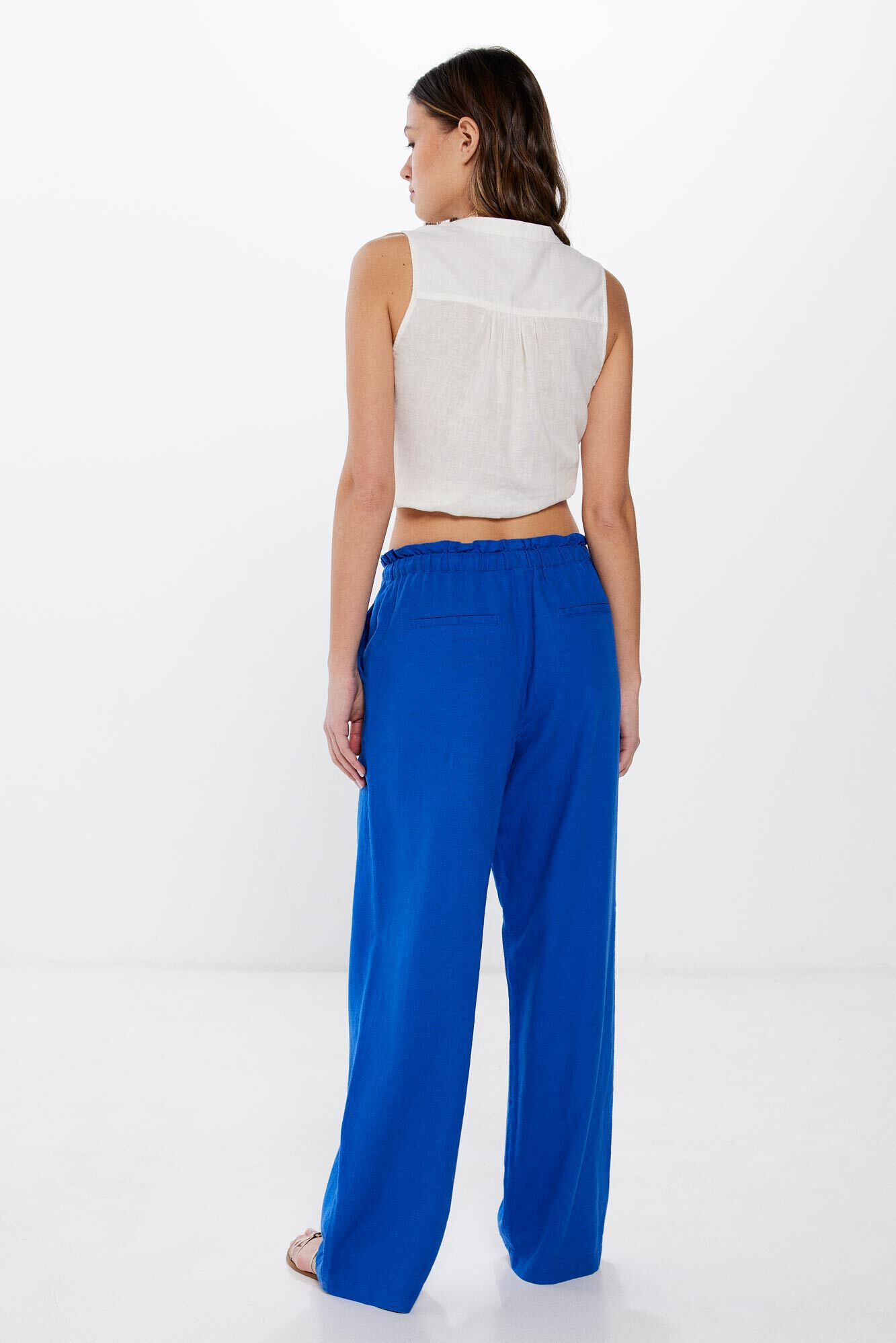 Pantalon jogger lino viscosa