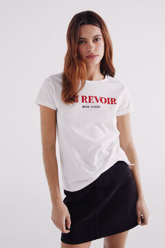 Springfield Playera "Bonjour" estampado