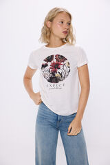 Springfield Playera gr&aacute;fica floral natural