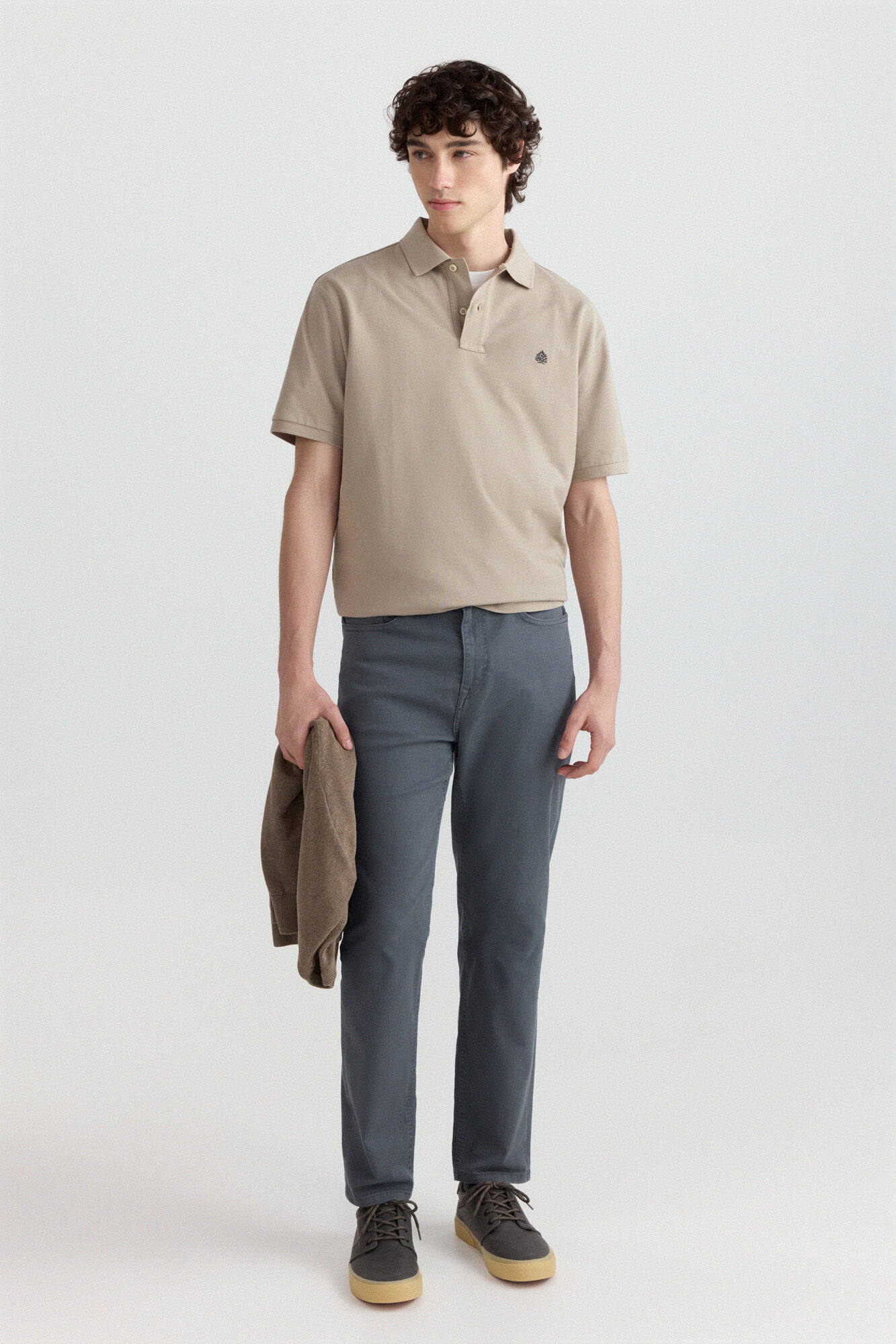 Springfield Pantal&oacute;n de 5 bolsillos slim lavado