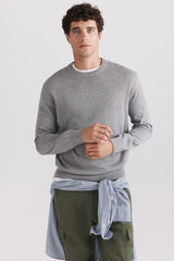 Springfield Su&eacute;ter b&aacute;sico cuello redondo gris