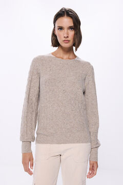 Springfield Suéter cable knit beige