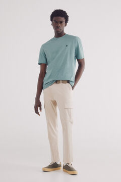 Springfield Playera melange básica verde