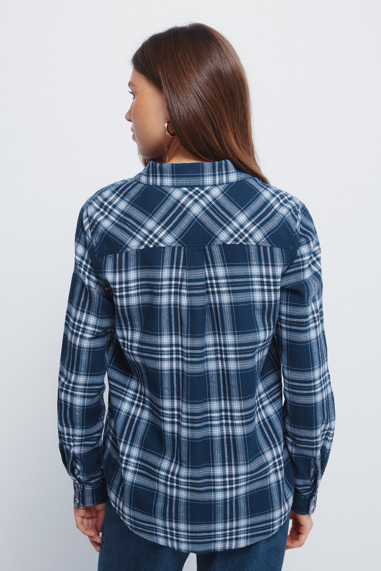 Springfield Camisa de cuadros de l&uacute;rex con bolsillo marino