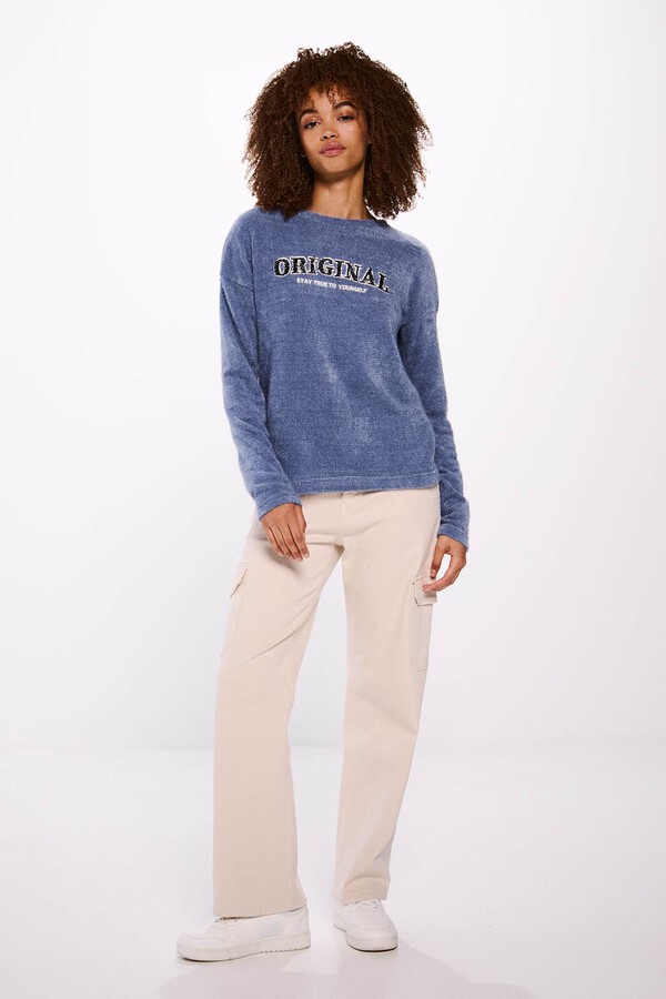 Springfield Playera "Original" chenilla azul