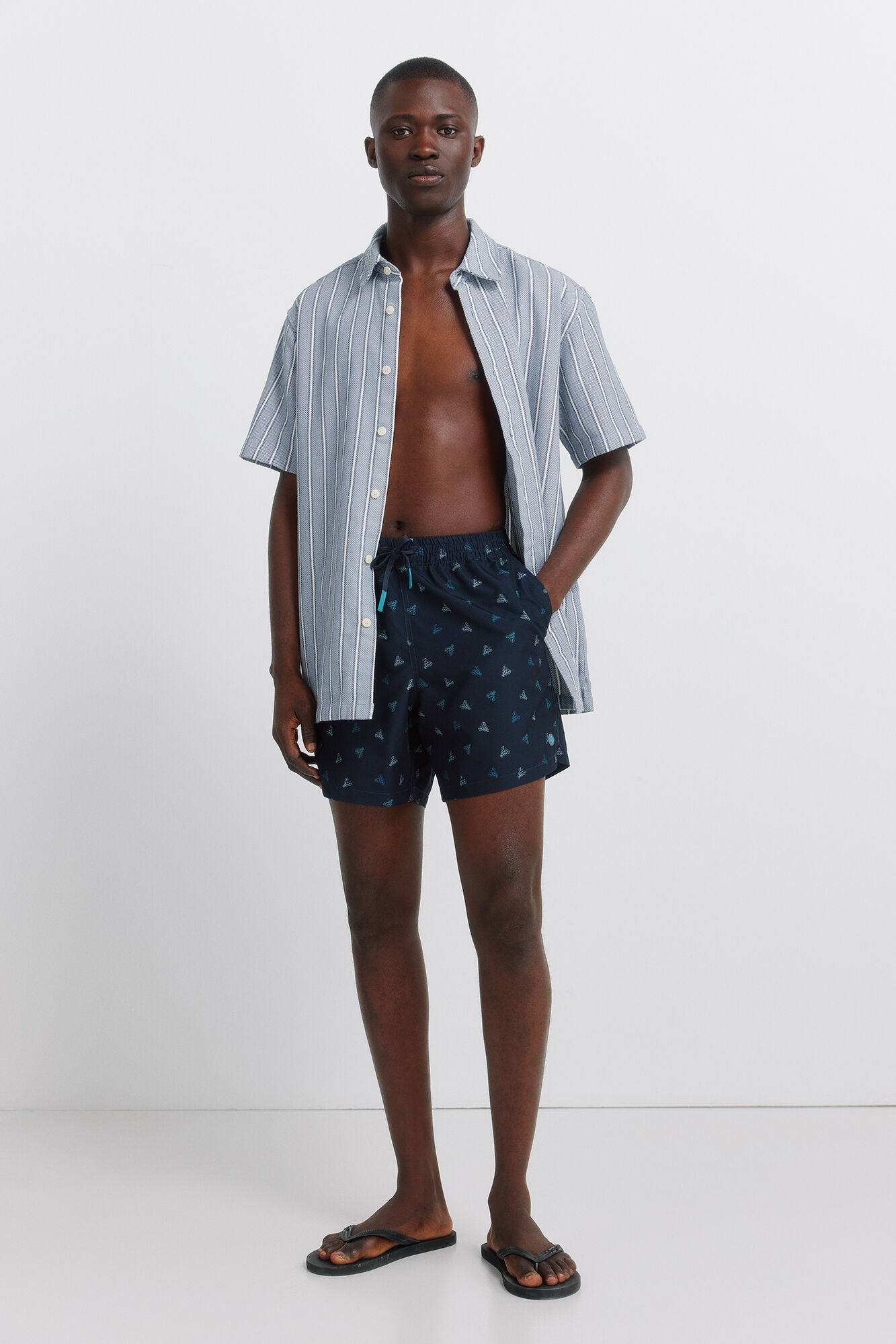 Springfield Traje de ba&ntilde;o estampado de langostas