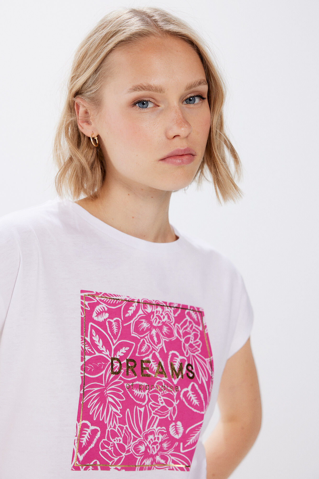 Springfield Playera cuello &eacute;tnico natural