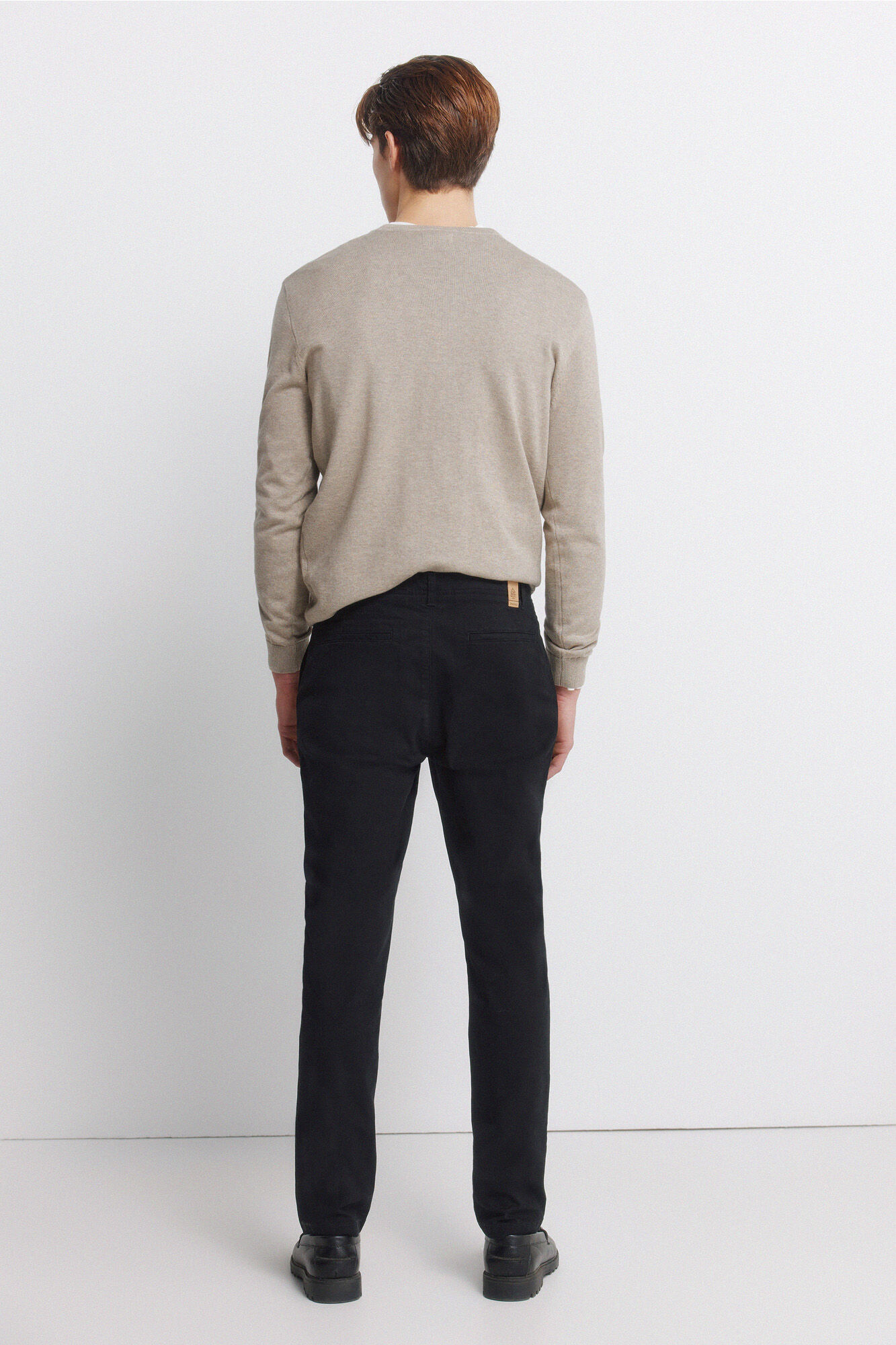 Springfield Pantal&oacute;n chino skinny fit negro