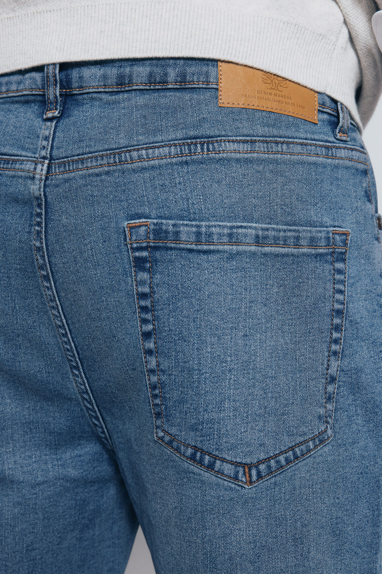 Springfield Jeans sobretintados slim fit turquesa