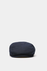 Springfield Gorra plana textura mezcla lana azulado