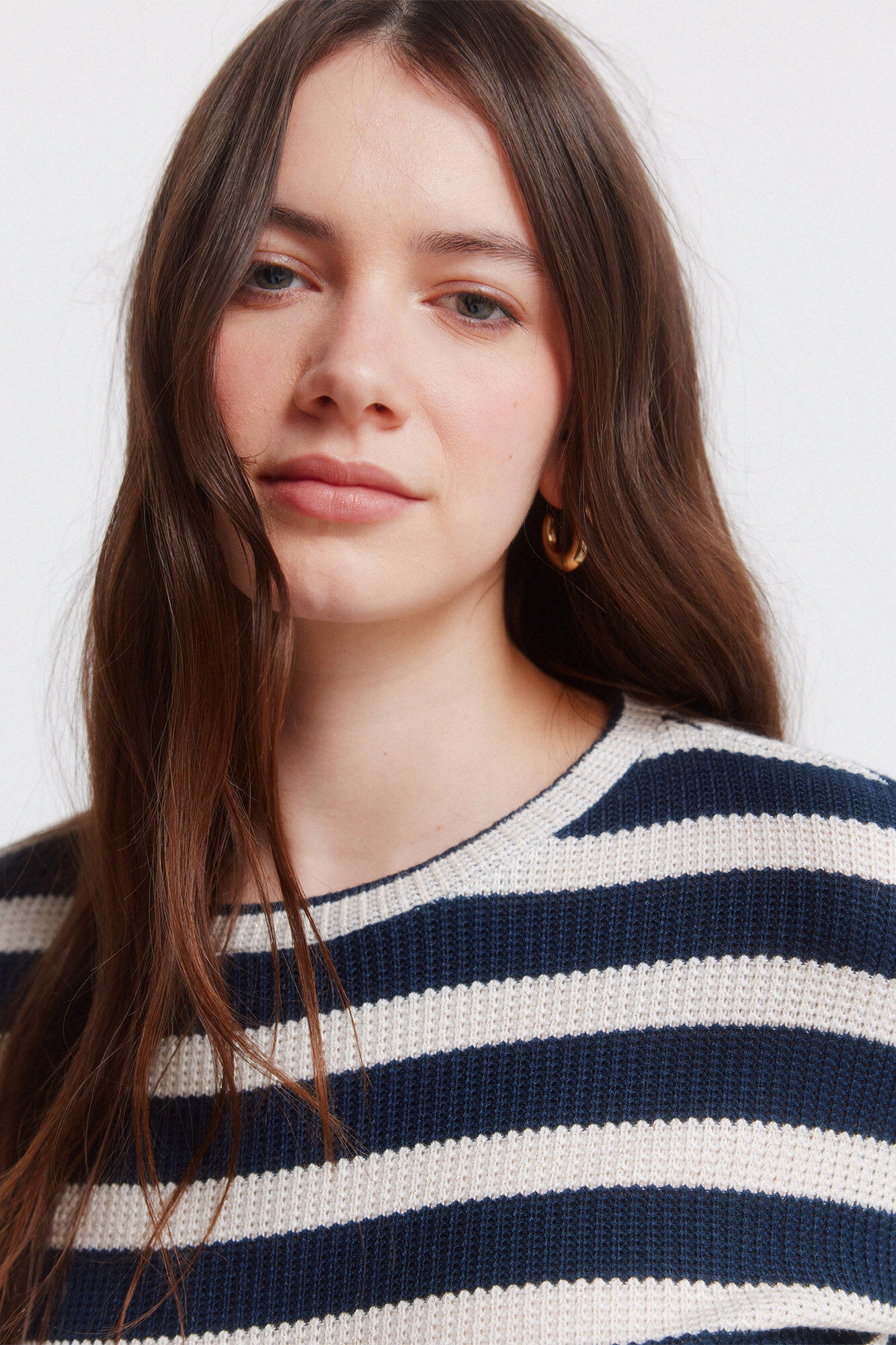 Springfield Su&eacute;ter fino manga larga a rayas