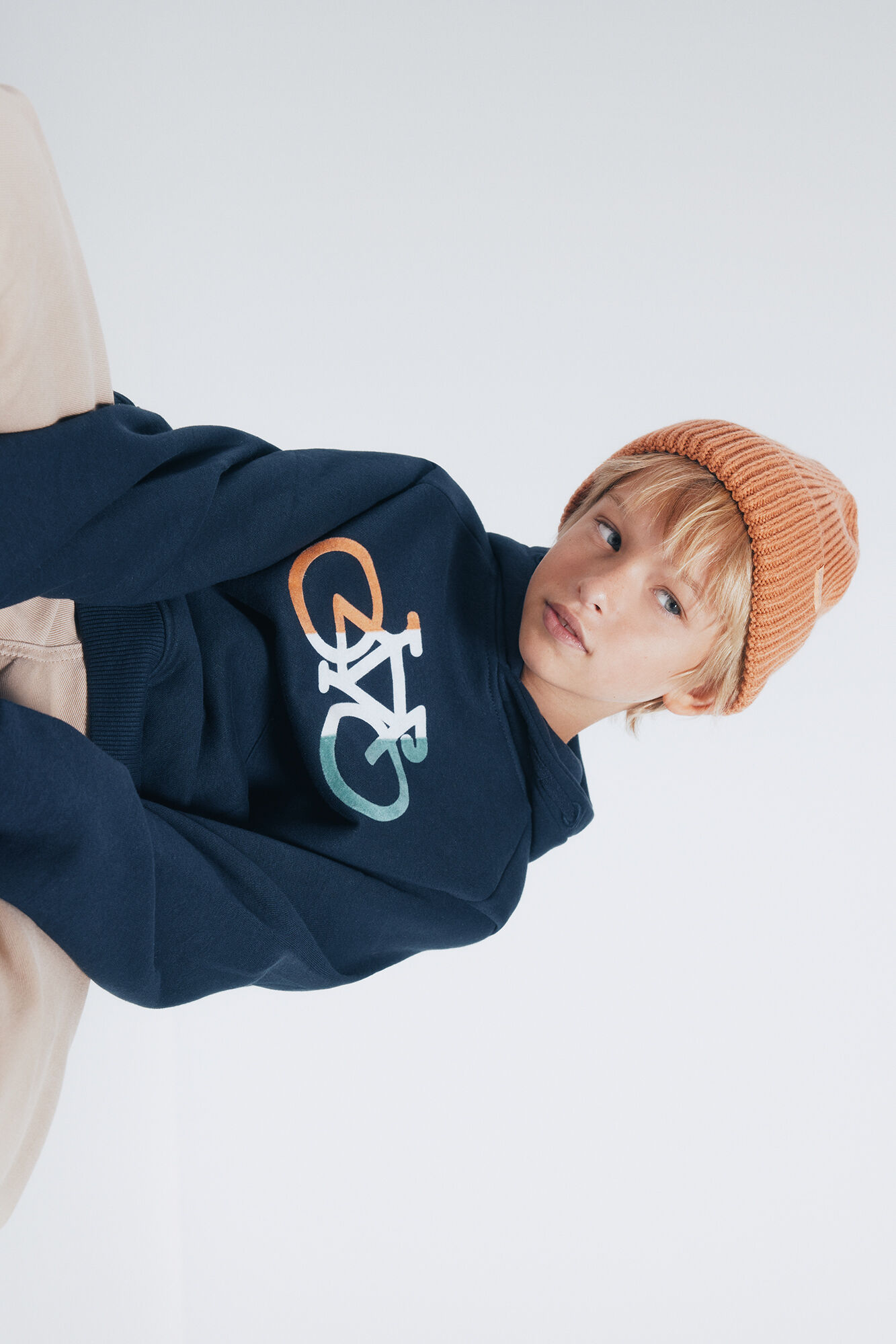 Springfield Kids Sudadera con capucha bici ni&ntilde;o azul