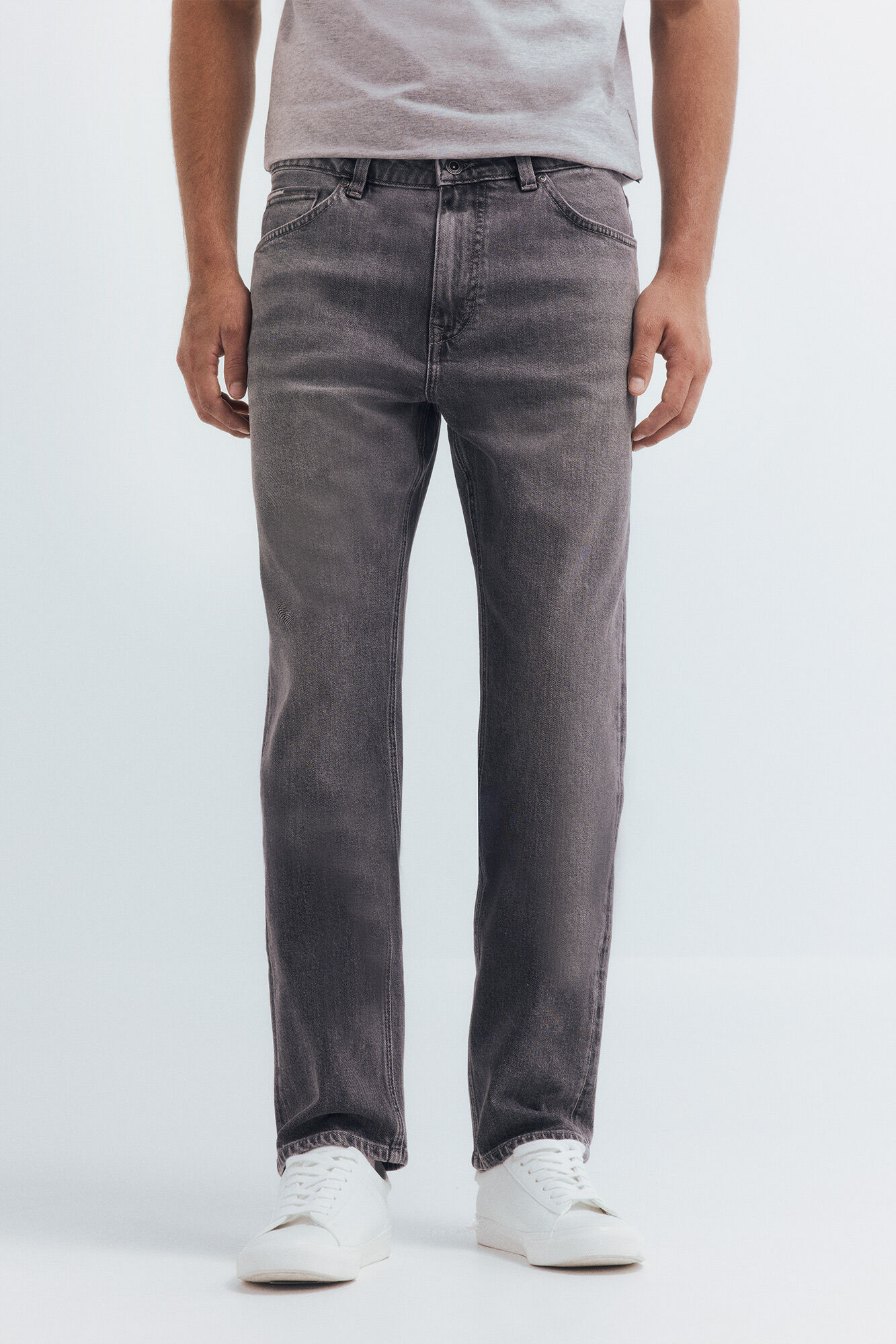 Springfield Jeans gris lavado regular fit gris