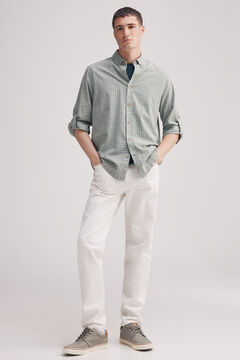 Springfield Camisa algodón slum cuadros verde
