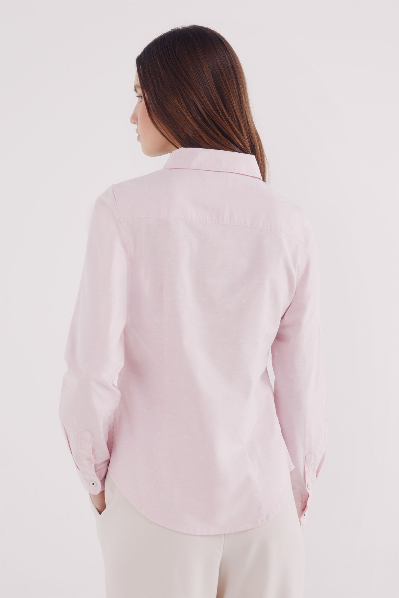 Springfield Camisa oxford algod&oacute;n rosa