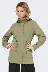 Only Parka con capucha kaki