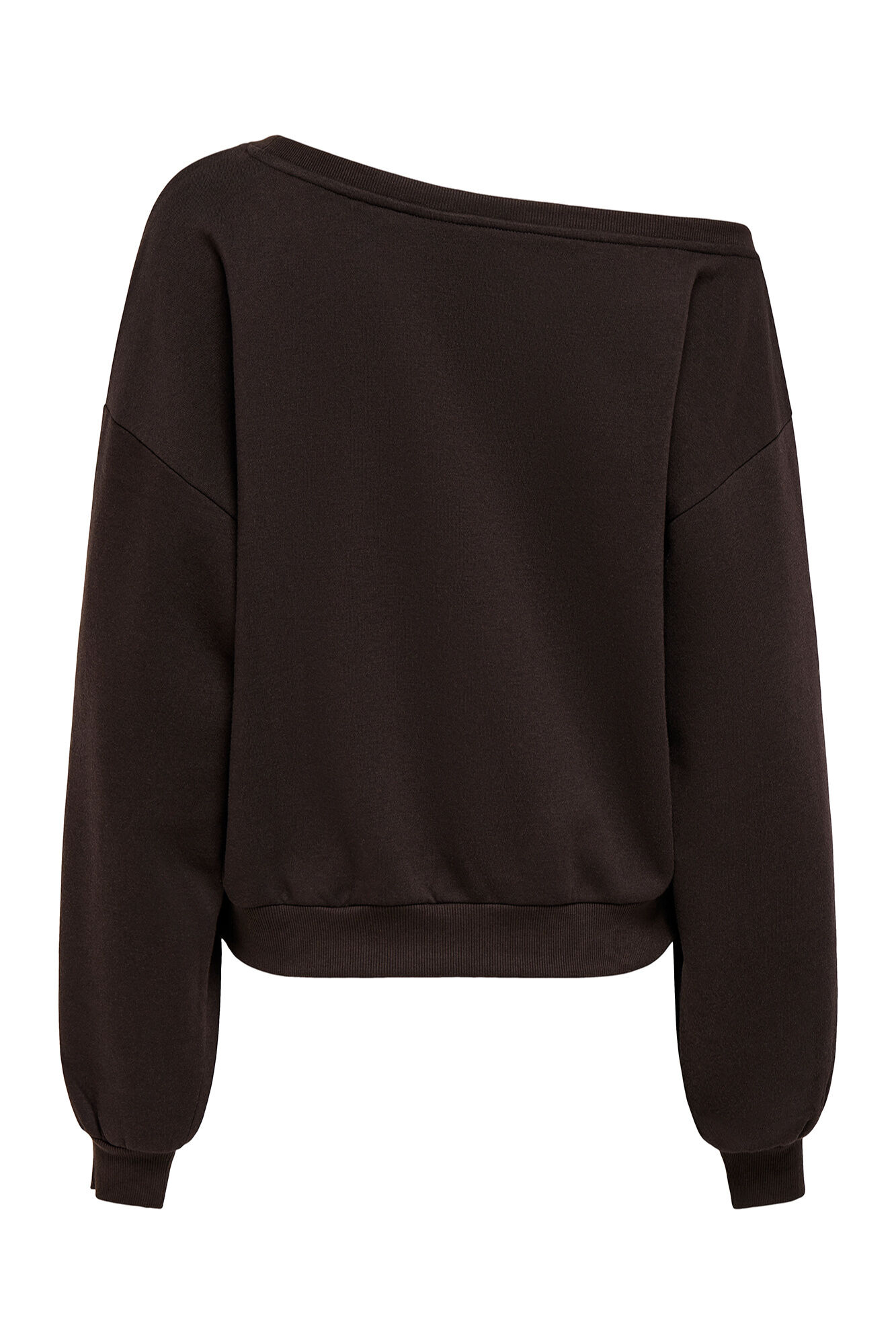 Only Sudadera de hombro descubierto caf&eacute;