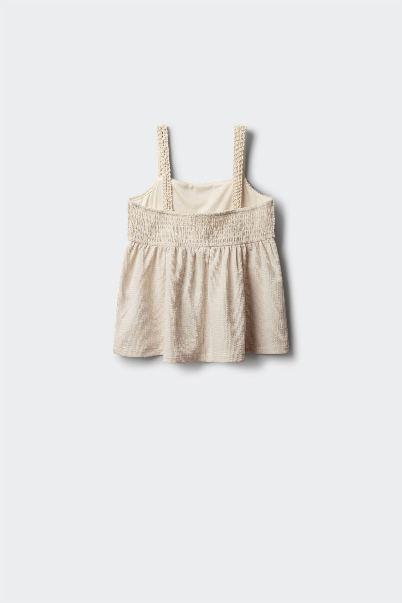 Springfield Kids Top de tirantes de crochet para ni&ntilde;a marfil