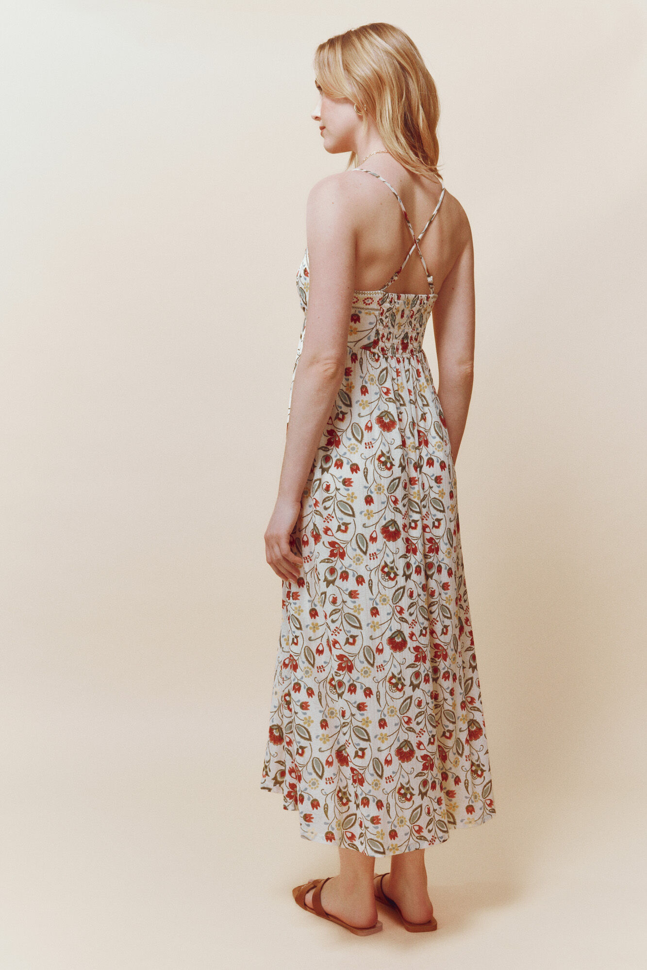 Springfield Vestido Malta marfil
