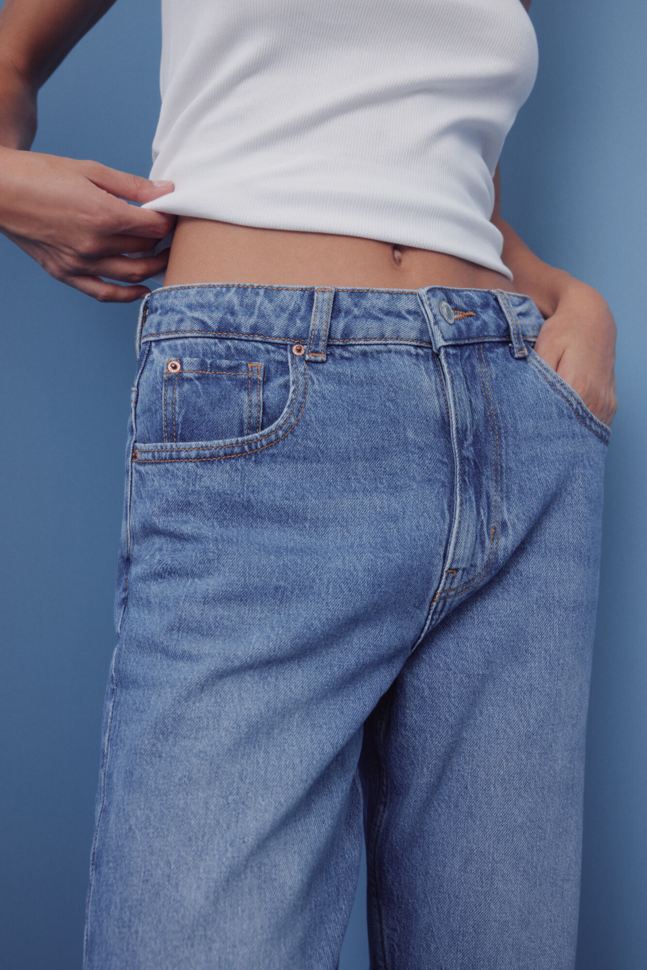 Springfield Jeans mom azul