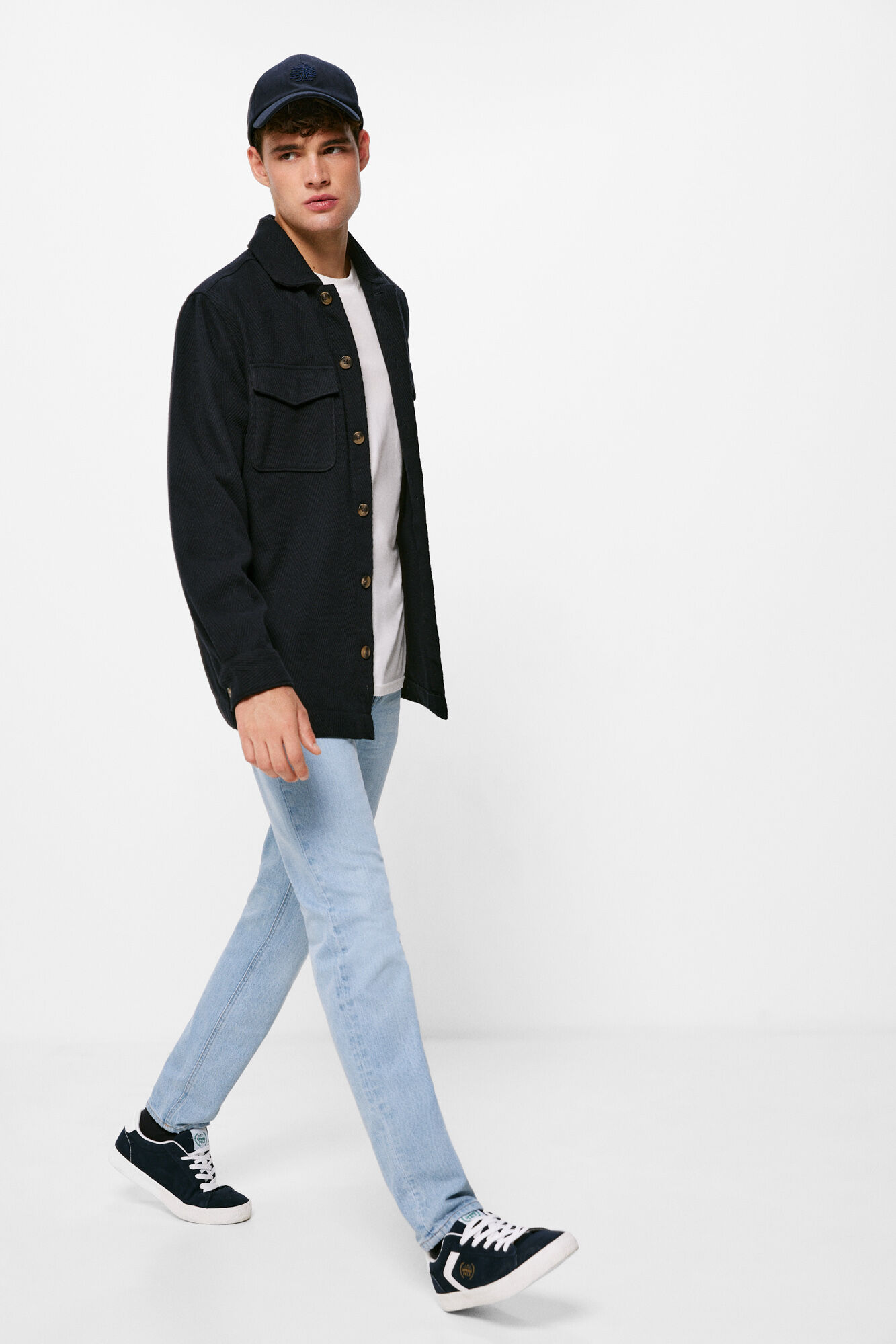 Springfield Jeans slim lavado claro azul indigo