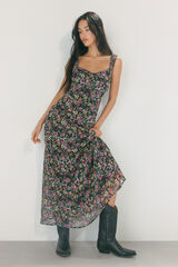 High Spirits Vestido Fleur negro