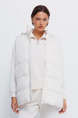 Springfield Chaleco capucha poliéster reciclado café