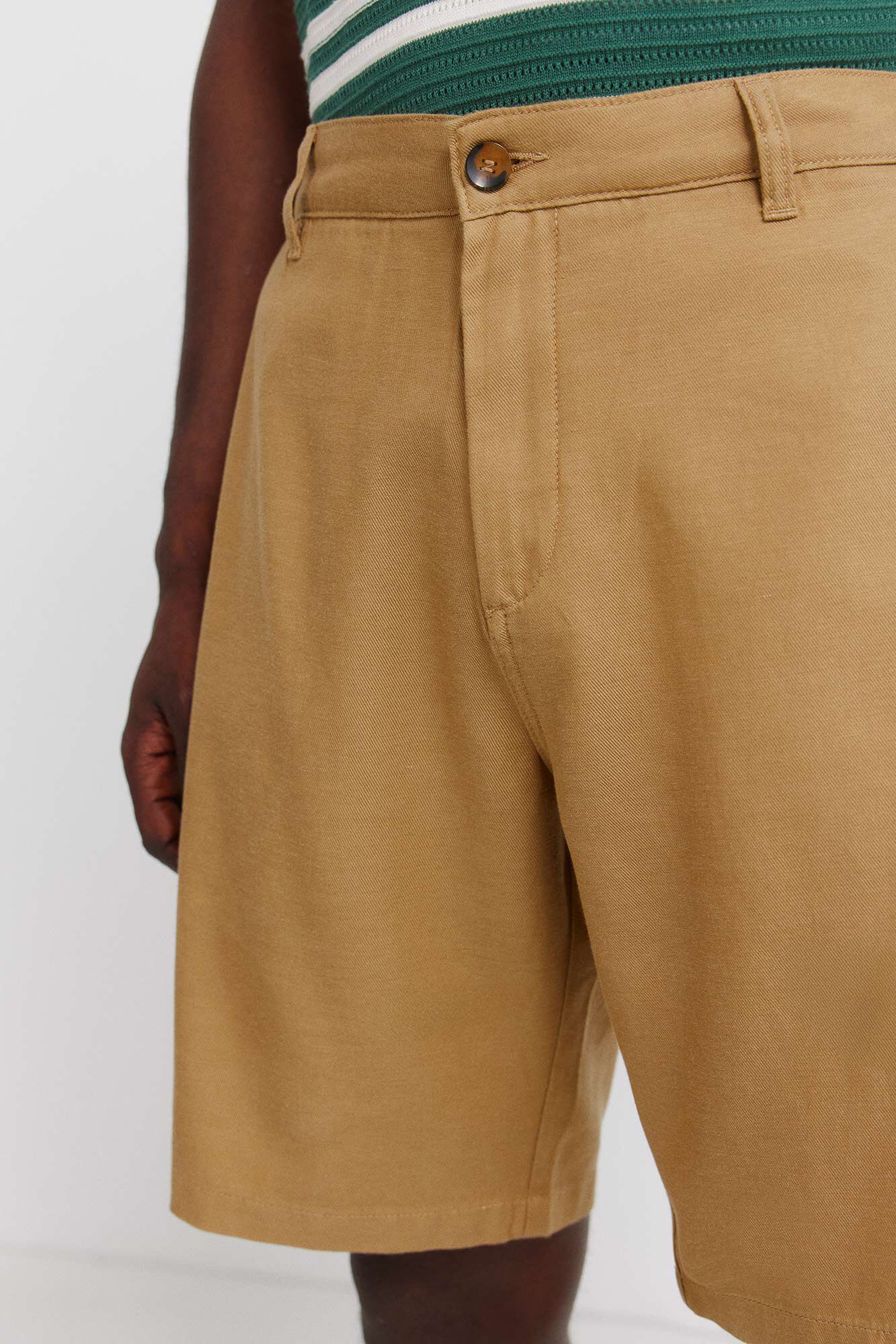 Springfield Bermudas ligeras de ajuste c&oacute;modo beige