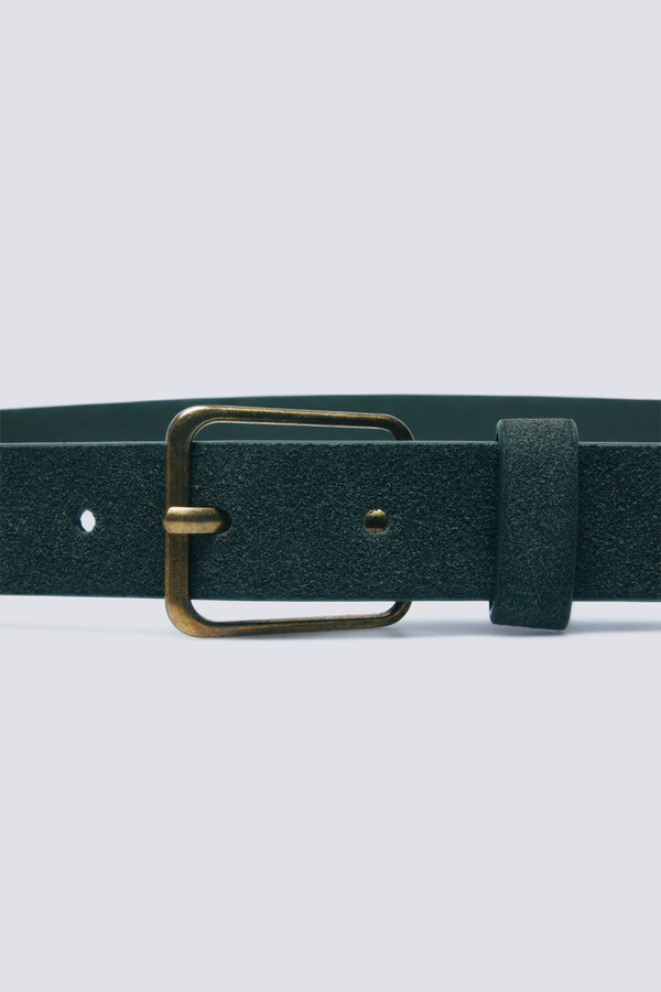 Springfield Cinturón hebilla cuadrada kaki