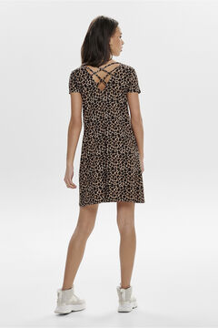 Springfield Vestido corto estampado negro